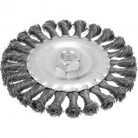 Плоская металлическая щетка для болгарки MATRIX 74640