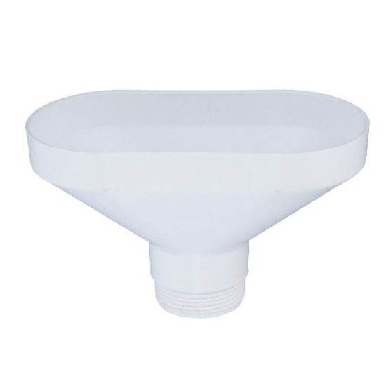 Приемная воронка McAlpine овальная ,170 ммх85 мм, выход 1 1/2