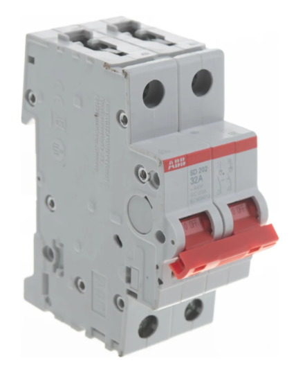Рубильник ABB SD202/32 рычаг красный