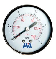 Манометр с задним подключением 1/4? (50/10 бар) Millennium