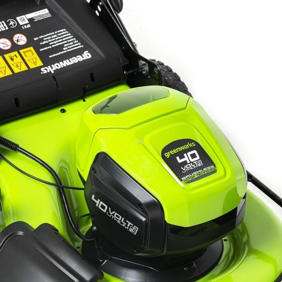 Газонокосилка аккумуляторная Greenworks GD40LM46HP 40 В 46 мм 4Ач Li-Ion 1 АКБ и ЗУ (2514407UB)