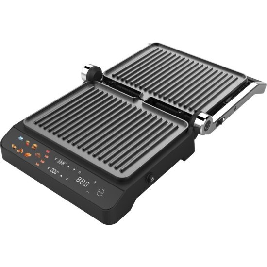 Электрогриль Krona Digitaler Kontaktgrill 2000W черный/сталь