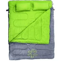 Спальный мешок-одеяло Norfin ALPINE COMFORT DOUBLE 250 GREEN
