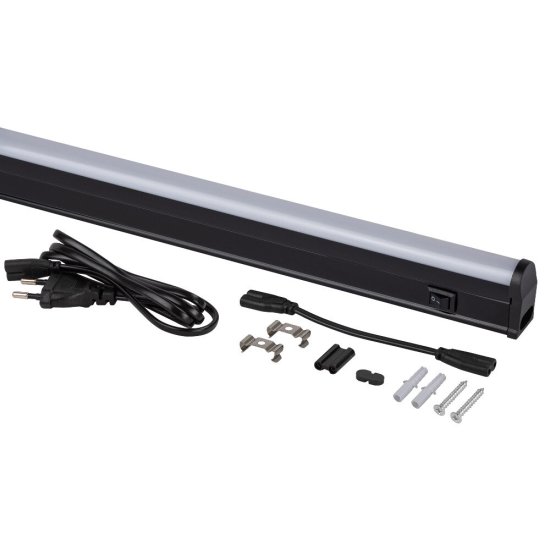 Светильник светодиодный накладной Эра LLED-01-04W-4000-B 4000К 4 Вт IP20 черный с выключателем (Б0065563)