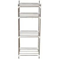 Металлический cтеллаж для дома Oqqi Rack-Silver-4