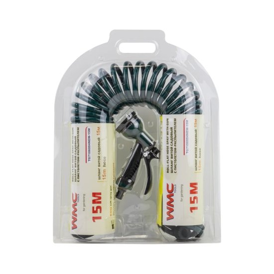 Винтовой садовый шланг WMC TOOLS WMC-TG7106004NEW-15M(56342)