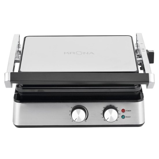 Электрогриль Krona Kontakt-Tischgrill 1800W черный/нержавеющая сталь