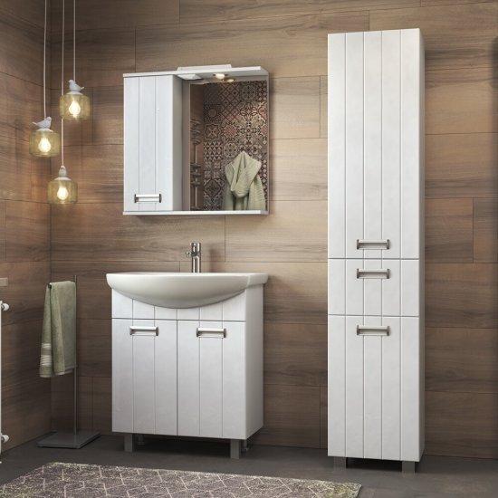 Пенал Vigo Diana 40 см напольный белый