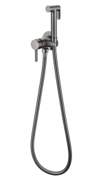 Смеситель встраиваемый с гигиеническим душем Grocenberg GB001BG Графит