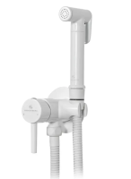 Смеситель встраиваемый с гигиеническим душем Grocenberg GB001 Белый