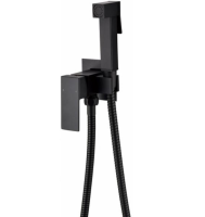 Смеситель встраиваемый с гигиеническим душем Grocenberg GB002 Черный матовый