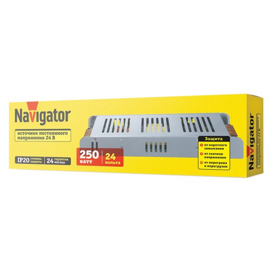 Блок питания для светодиодной ленты Navigator ND-P250 220/24 В 250 Вт IP20 (95445)