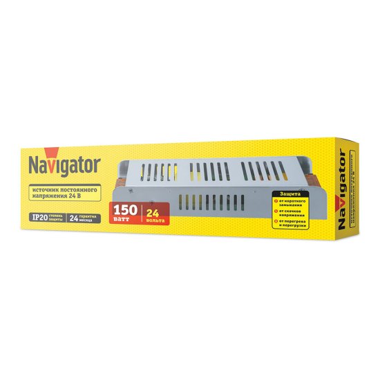 Блок питания для светодиодной ленты Navigator ND-P150 220/24 В 150 Вт IP20 (95329)