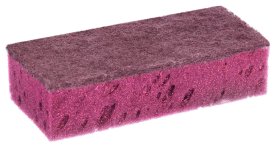 Губка хозяйственная Home Queen Мега цвет бордовый