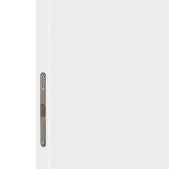 Дверь межкомнатная глухая с замком комплекте Invisible 70x230 см правая цвет белый
