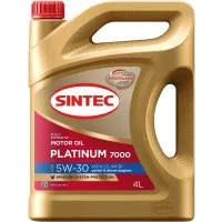 Моторное синтетическое масло Sintec PLATINUM SAE 5W-30 API SP, ACEA C2/C3