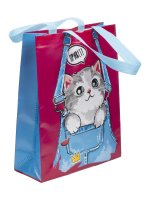 Сумка-шоппер Котенок 26x0.5x33 см цвет розовый