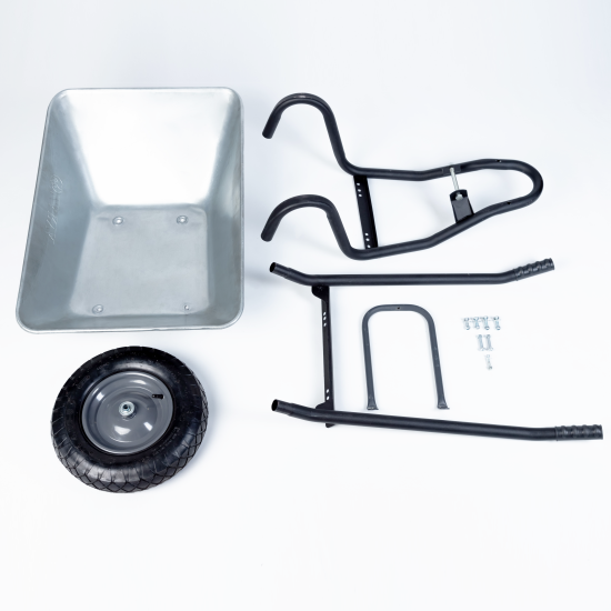 Тачка садовая Павловская заря 1 колесо максимальная нагрузка 175 кг 75 л полипропилен