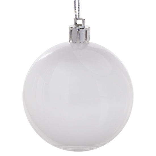 Набор елочных шаров KREAFORTA ø6 см белый 18 шт.