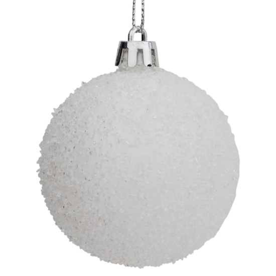 Набор елочных шаров KREAFORTA ø5-14 см белый 26 шт.