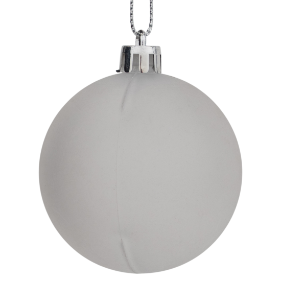 Набор елочных шаров KREAFORTA ø5-14 см белый 26 шт.