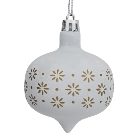 Набор елочных шаров KREAFORTA ø5-14 см белый 26 шт.