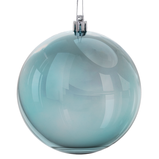 Набор елочных шаров KREAFORTA ø10 см голубой 8 шт.