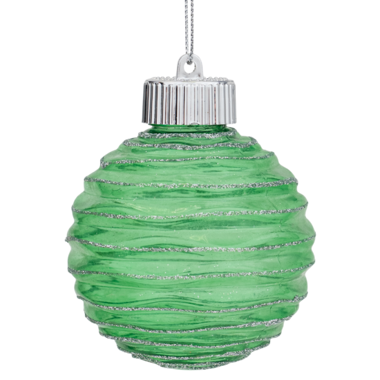 Набор елочных шаров KREAFORTA ø8 см зеленый 16 шт.