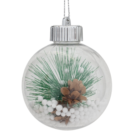 Набор елочных шаров KREAFORTA ø8 см зеленый 16 шт.