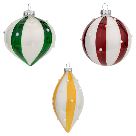 Набор елочных шаров KREAFORTA ø8 см разноцветный 6 шт.