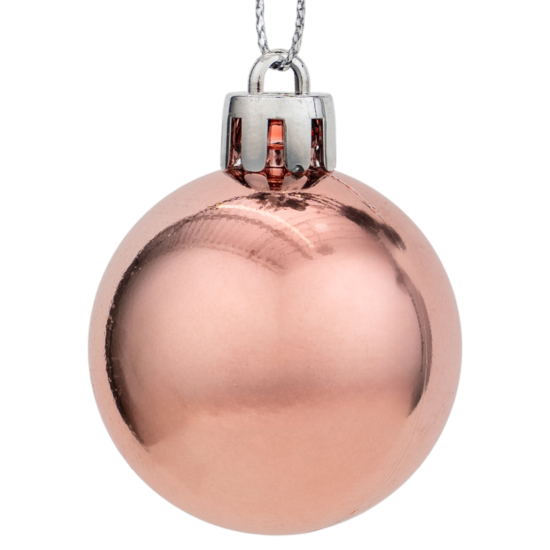 Набор елочных шаров KREAFORTA ø4-8 см розовый 48 шт.