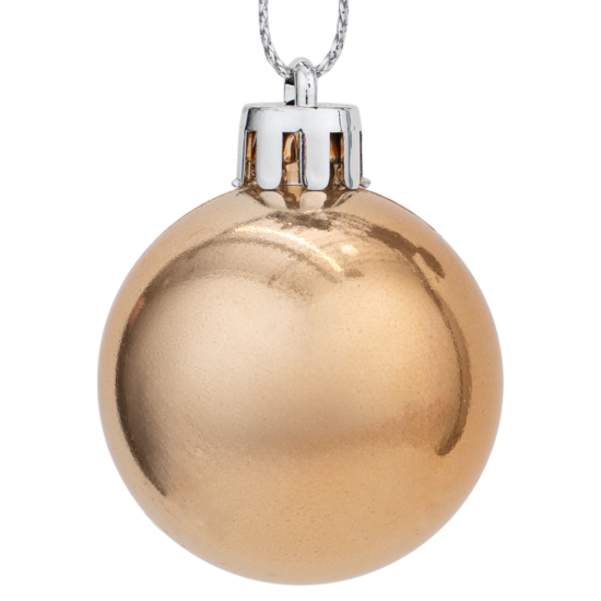 Набор елочных шаров KREAFORTA ø4-8 см розовый 48 шт.