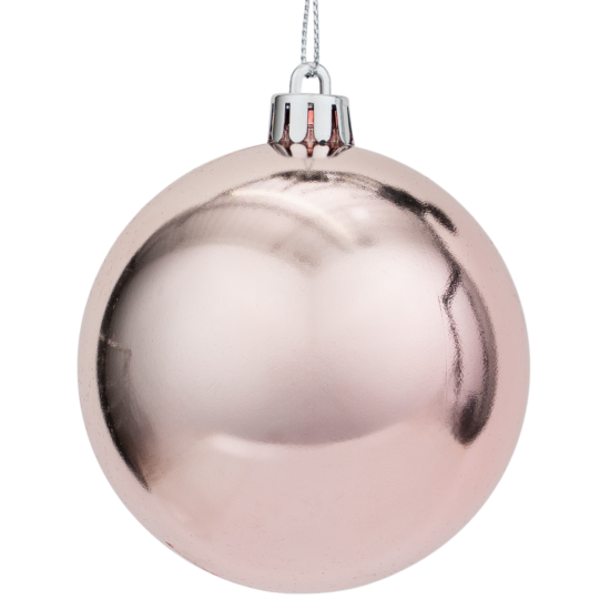Набор елочных шаров KREAFORTA ø4-8 см розовый 48 шт.