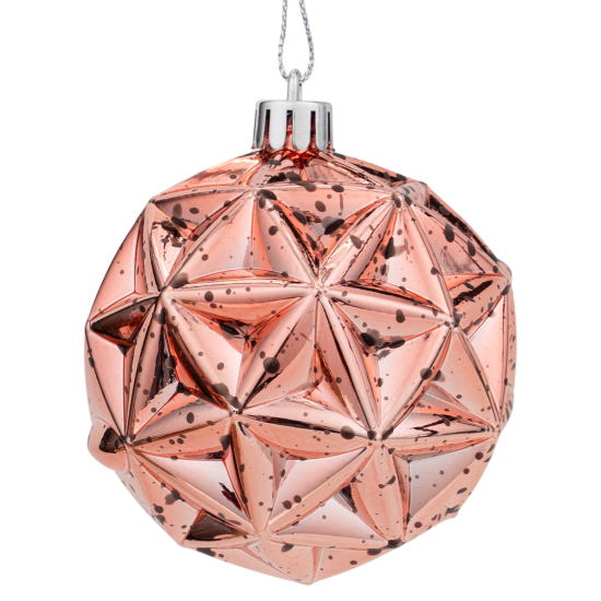 Набор елочных шаров KREAFORTA ø4-8 см розовый 48 шт.