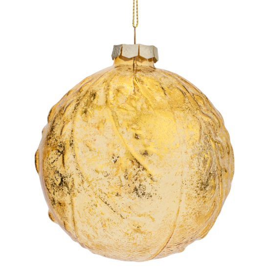 Набор елочных шаров KREAFORTA ø10 см золотой 4 шт.