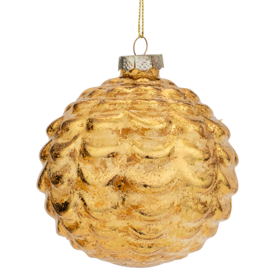 Набор елочных шаров KREAFORTA ø10 см золотой 4 шт.