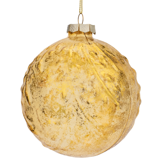Набор елочных шаров KREAFORTA ø10 см золотой 4 шт.
