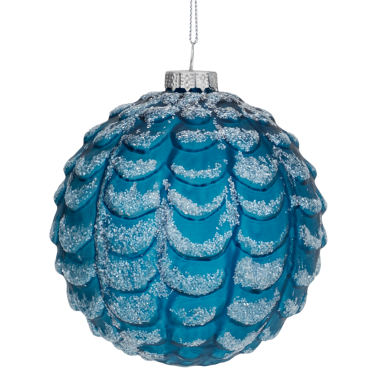 Набор елочных шаров KREAFORTA ø10 см синий 4 шт.