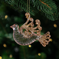 Украшение декоративное KREAFORTA Птица 11 см розовый