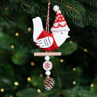 Украшение декоративное KREAFORTA Снегирь 19 см красный