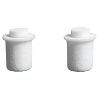 Демпфер врезной 8x12 мм пластик цвет белый