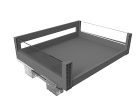 Выдвижная корзина для кухни Firmax 80x20x50 см цвет серый