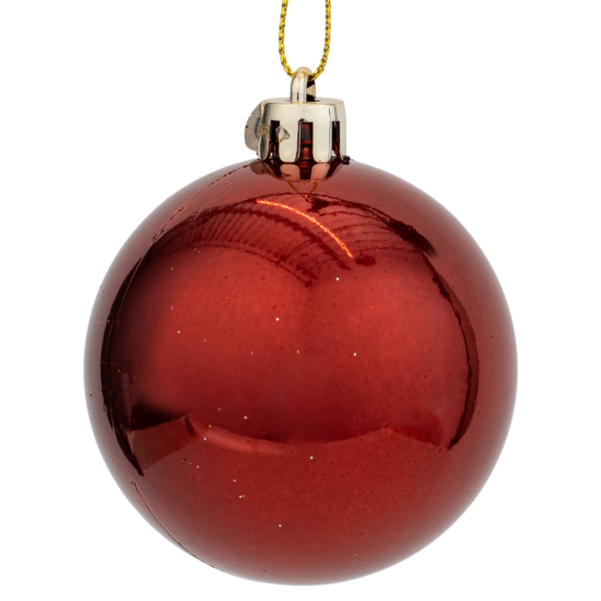 Набор елочных шаров KREAFORTA ø5-14 см бургунди 26 шт.