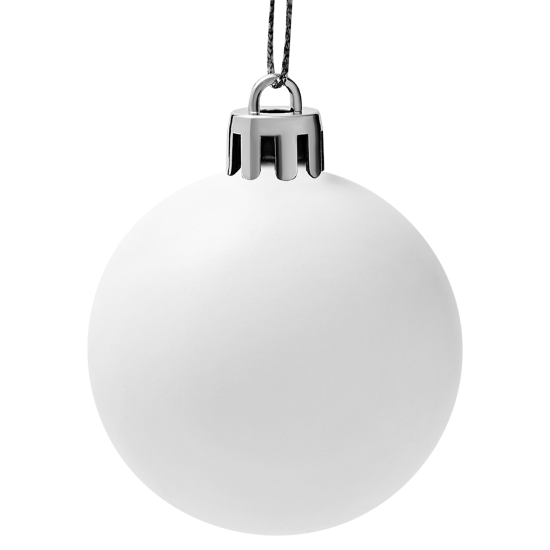 Набор елочных шаров KREAFORTA ø5 см серый 12 шт.