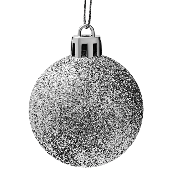Набор елочных шаров KREAFORTA ø5 см серый 12 шт.