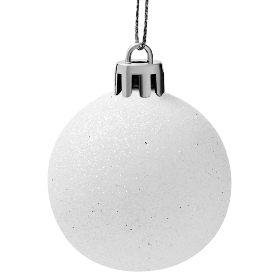 Набор елочных шаров KREAFORTA ø5 см серый 12 шт.