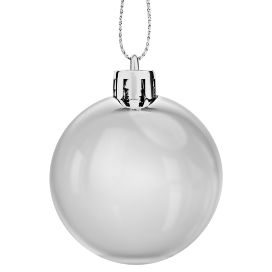 Набор елочных шаров KREAFORTA ø5 см серый 12 шт.