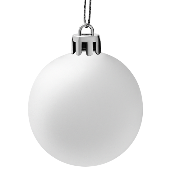 Набор елочных шаров KREAFORTA ø5 см серый 12 шт.