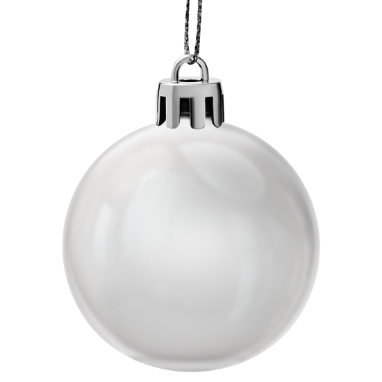 Набор елочных шаров KREAFORTA ø5 см серый 12 шт.