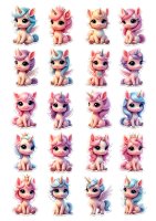 Наклейка Симфония Единорожки 30x20 см